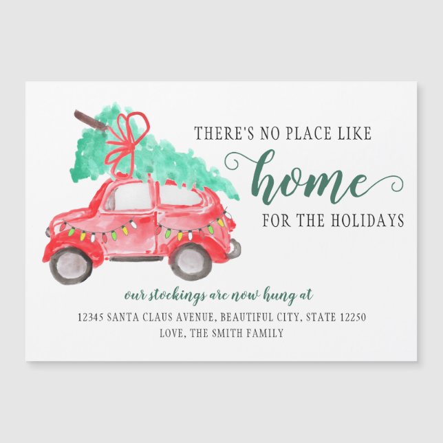 Nytt hem för julens Helgdag Flytta Meddelande (Framsida)