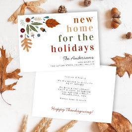 Nytt hem för Thanksgivingen Helgdagar - fallande F Meddelande