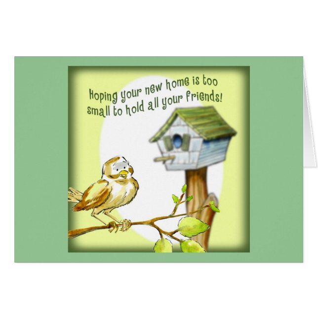 Nytt hem hälsningskort (Framsidan Horizontal)