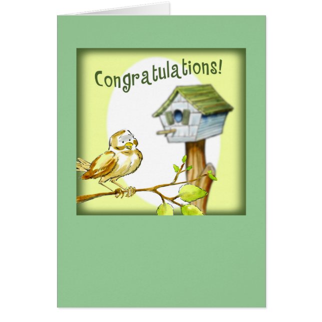 Nytt hem hälsningskort (Framsidan)