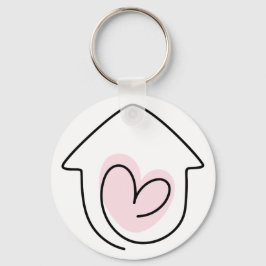 Nytt hem just Flyttat Nyckelring