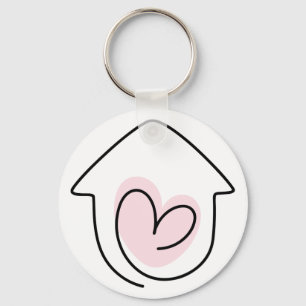 Nytt hem just Flyttat Nyckelring