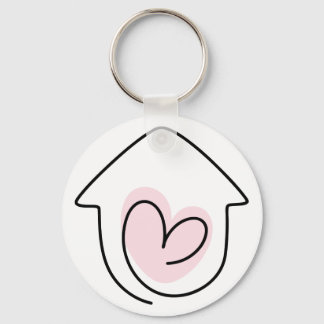 Nytt hem just Flyttat Nyckelring