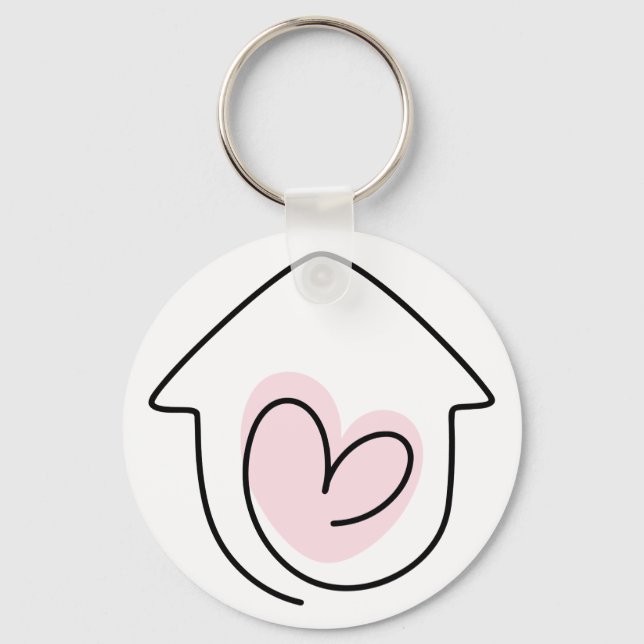 Nytt hem just Flyttat Nyckelring (Framsida)