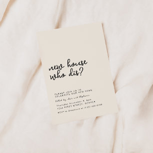 Nytt hem som Dis Houseuppvärmning Party Inbjudningar