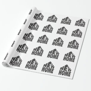 Nytt hem som slår in papper presentpapper