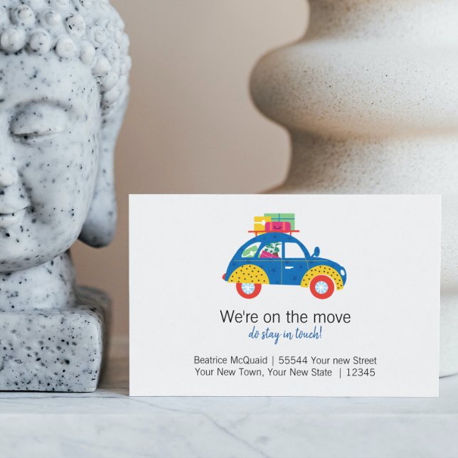 Nytt Hem | Söt flyttannons  Meddelande Vykort (Skapare uppladdad)