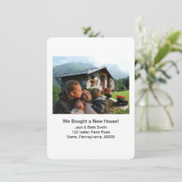 Nytt hemfoto-Vi har flyttat Inbjudningar