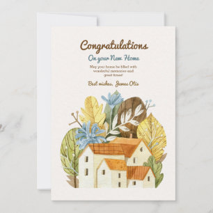 Nytt hemhälsningskort inbjudningar