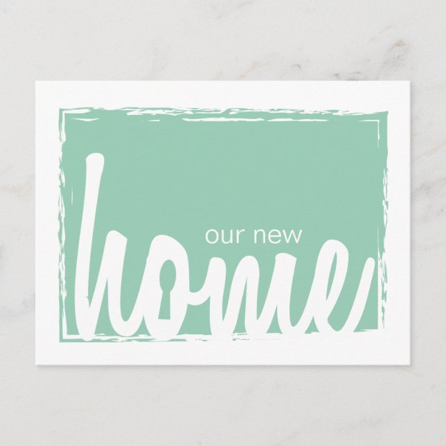 Nytt hemmeddelande om låsning av Nyckel i grönt oc Meddelande Vykort (Framsida)