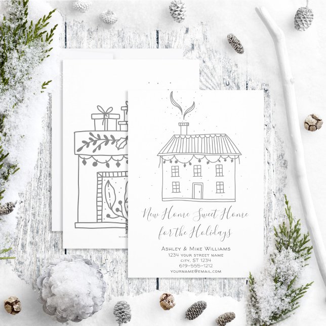 Nytt hemsött hemlandsmeddelande om Flytta Julkort (Skapare uppladdad)