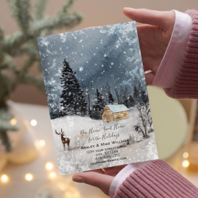 Nytt hemsött hemlandsmeddelande om Flytta Julkort (Skapare uppladdad)