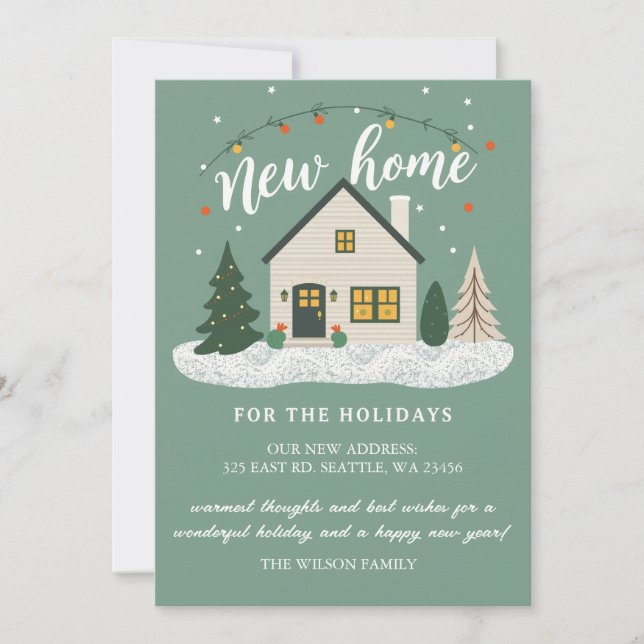 Nytt hus för Helgdagarnas Flytta Julkort (Framsida)