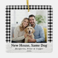 Nytt hus, samma Hund - Buffalo Check Square Photo