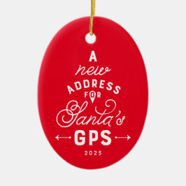 Nytt hus, sött, ett foto jul julgransprydnad keramik