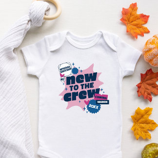 Nytt i meddelandet om besättningens Personlig Baby T Shirt