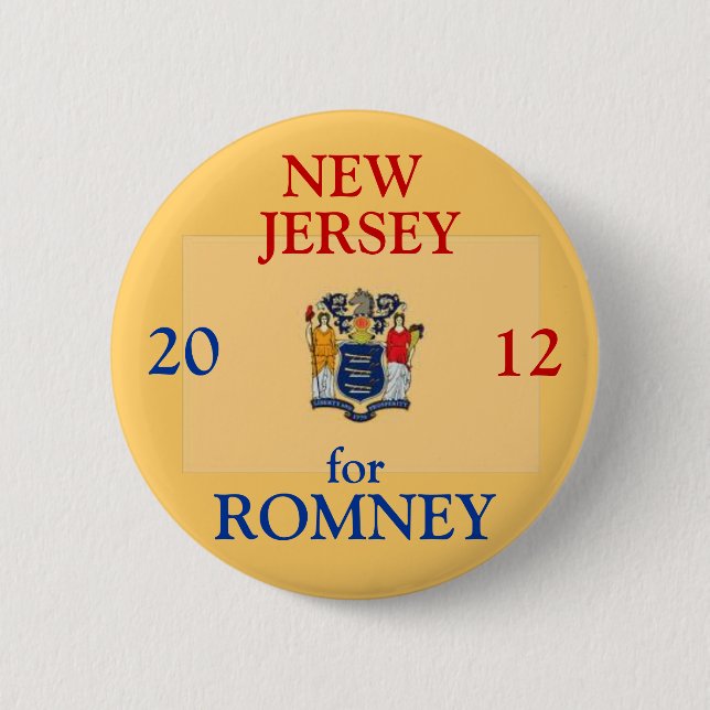 Nytt - jersey för Romney 2012 Knapp (Framsida)