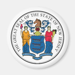 Nytt - jersey, USA Magnet