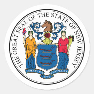Nytt - jersey, USA Runt Klistermärke