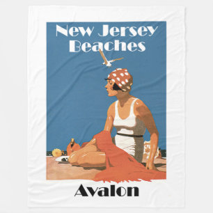 Nytt - jerseyen sätter på land ~ Avalon Fleecefilt