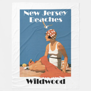 Nytt - jerseyen sätter på land ~ WildWood Fleecefilt