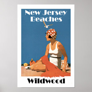 Nytt - jerseyen sätter på land ~ Wildwood Poster