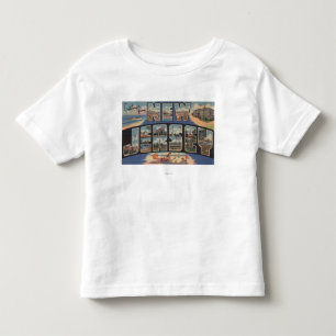 Nytt JerseyLarge brev ScenesNew Jersey Tee Shirt