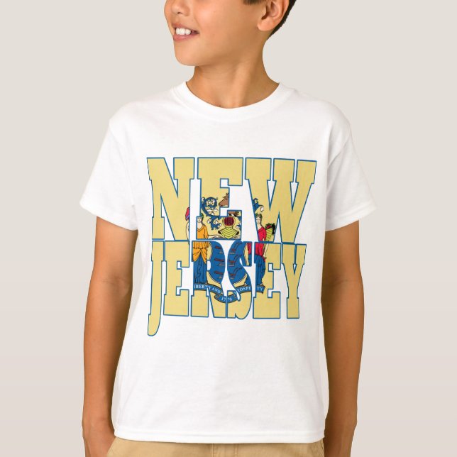 Nytt - jerseystatlig flagga t-shirt (Framsida)