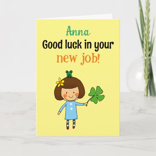 nytt jobb (NAMN) Kort (Framsida)