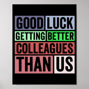 Nytt jobb roligt   Farewell Coworking Lämnar   BRA Poster