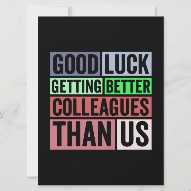 Nytt jobb roligt | Farewell Coworking Lämnar | BRA Spara Datumet (Framsida)