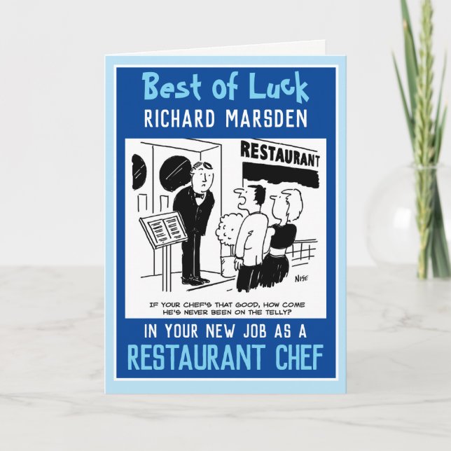 Nytt jobb som Chef Kort (Framsida)