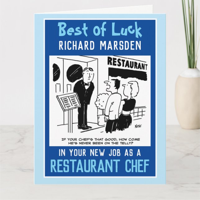 Nytt jobb som kockkort kort (Framsida)