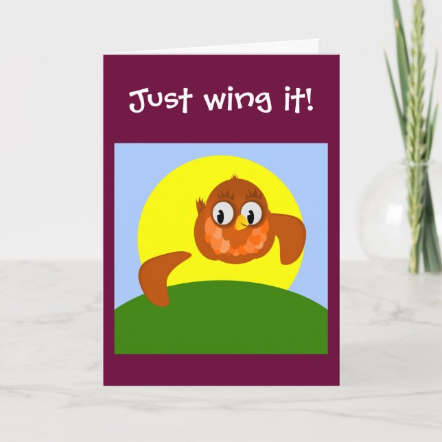 Nytt jobbkort, BARA VINGE IT! Kort (Framsida)