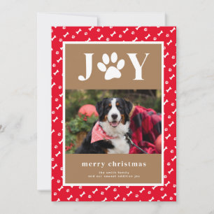 Nytt julmeddelande från Hund Puppy Joy Tass Julkort