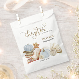 Nytt kapitel Bok tema Blue Pumpkin Baby Shower