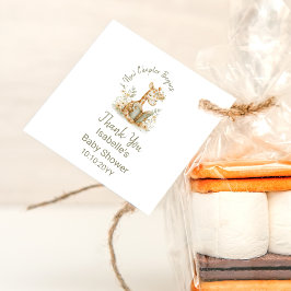 Nytt kapitel börjar Giraffe Storybook Baby Shower Gåvor Etiketter
