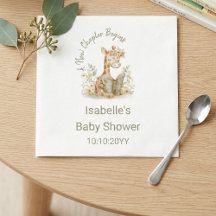 Nytt kapitel börjar Giraffe Storybook Baby Shower