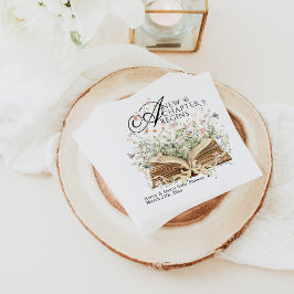 Nytt kapitel börjar med Bok Wildblommans babyskor Pappersservett