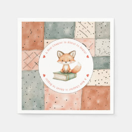 Nytt kapitel börjar Storybook Baby Shower Pappersservett