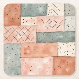 Nytt kapitel börjar Storybook Baby Shower Underlägg Papper Kvadrat