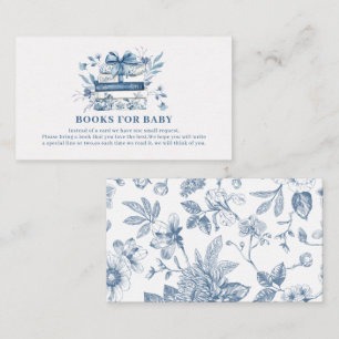 Nytt kapitel chinoiserie Baby shower böcker för be Tilläggskort