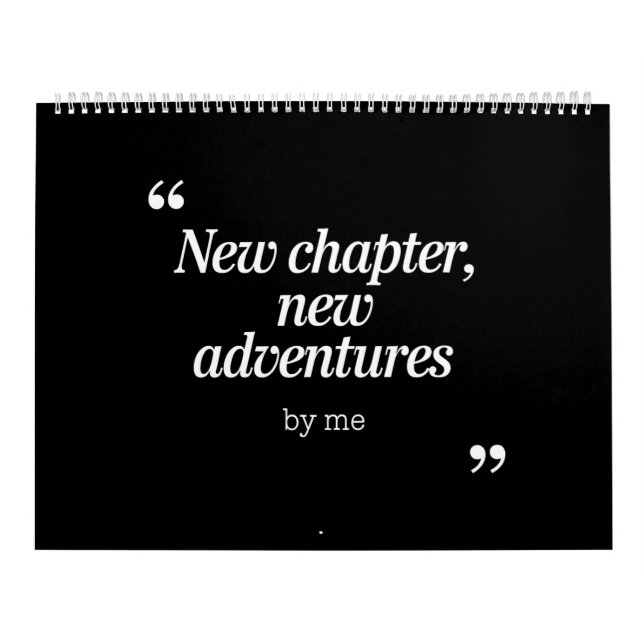 Nytt kapitel, ny Äventyr-design efter mig Kalender (Omslag)