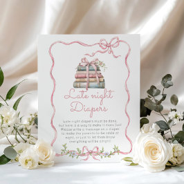 Nytt kapitel Rosa bugar för sent nattblöjor Poster