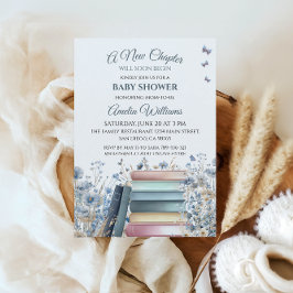 Nytt kapitel Storybook Classic Baby Shower Inbjudningar