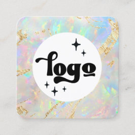 nytt kvadratiskt affärskort för opalmönster fyrkantigt visitkort