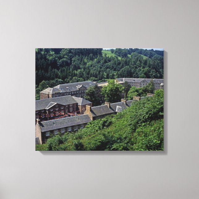 Nytt Lanark Scotland-vykort Poster fotoblock Canvastryck (Framsida)
