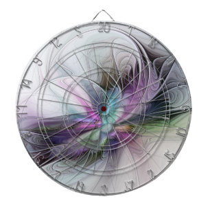 Nytt liv, färglös Abstrakt Fractal Art Fantasy Darttavla