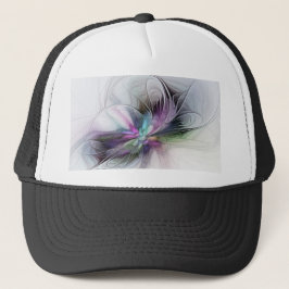 Nytt liv, färglös Abstrakt Fractal Art Fantasy Keps