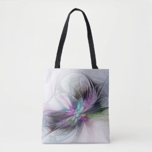 Nytt liv, färglös Abstrakt Fractal Art Fantasy Tygkasse